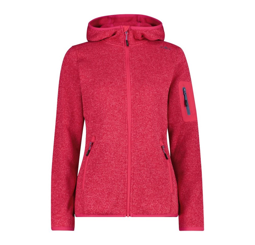 CMP Outdoorjacke CMP schwere Fleecejacke Knit-Tech in melierter Optik mit Kapuze Damen Bild 2