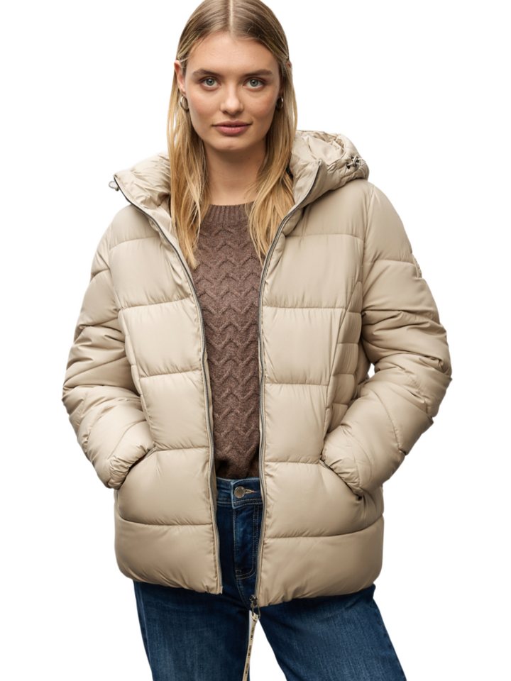 STREET ONE Outdoorjacke natur,Outdoor,Polyester,Unifarben,Stehkragen,Lang,Regular Fit Bild 4