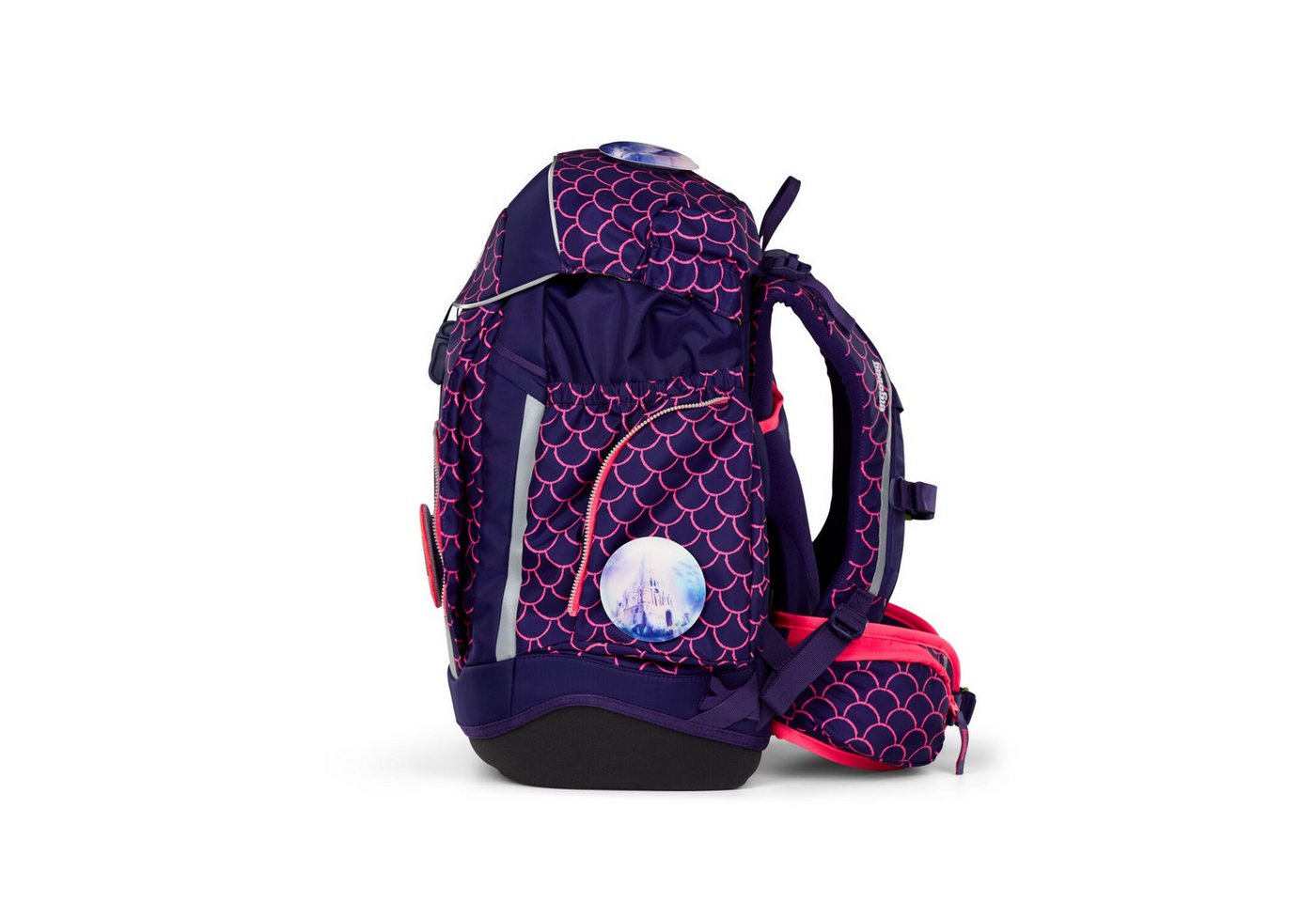 ergobag Schulranzen Schulranzen-Set MAXI PerlentauchBär 6-teilig, 25/26 (6-teilig), ergonomisch, ab 1. Klasse, Your-Size-System