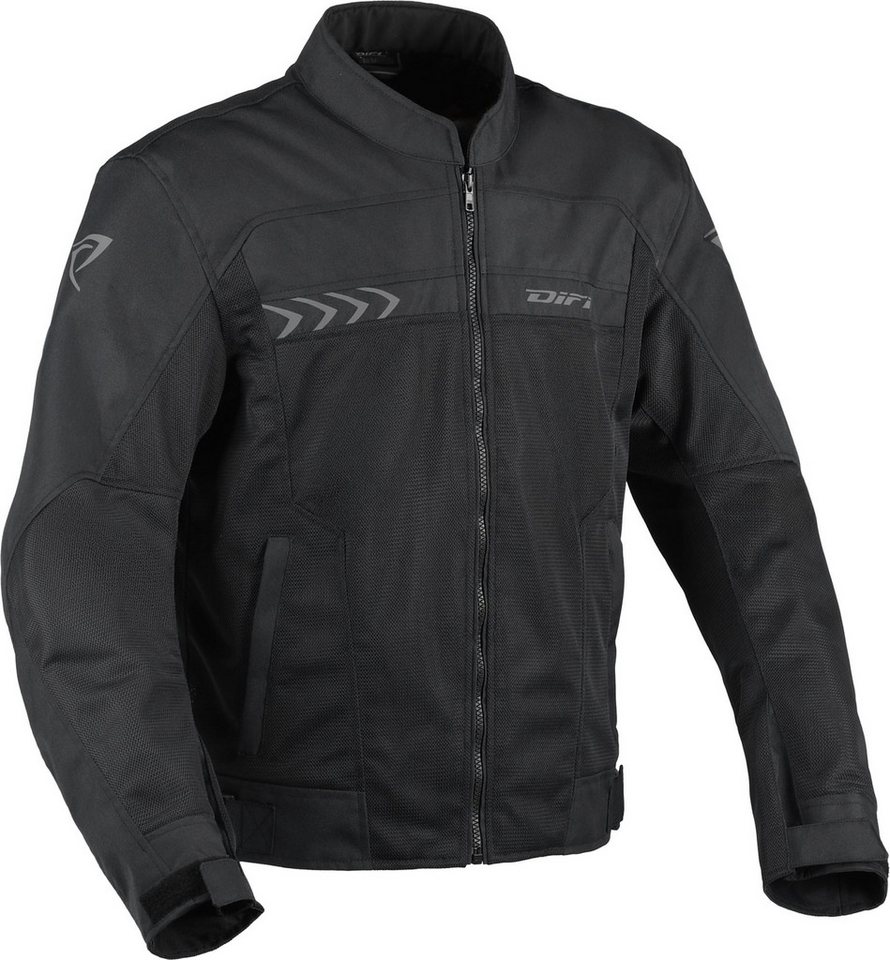 DIFI Motorradjacke Ibiza Air 2 Motorrad Textiljacke Rückenprotektor vorbereitet,Verbindungsreißverschluss,Ellenbogenp