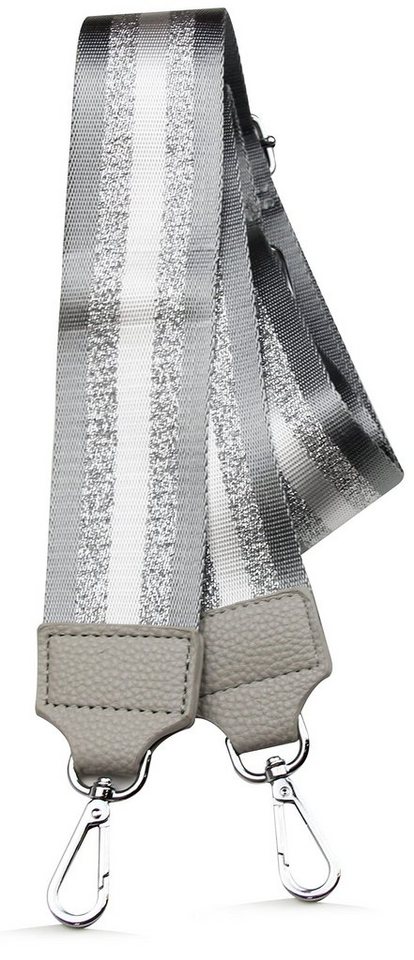 Frentree Schulterriemen MADE IN ITALY, 5cm breiter Schultergurt für Taschen, verstellbarer Gurt, Muster: Gestreift
