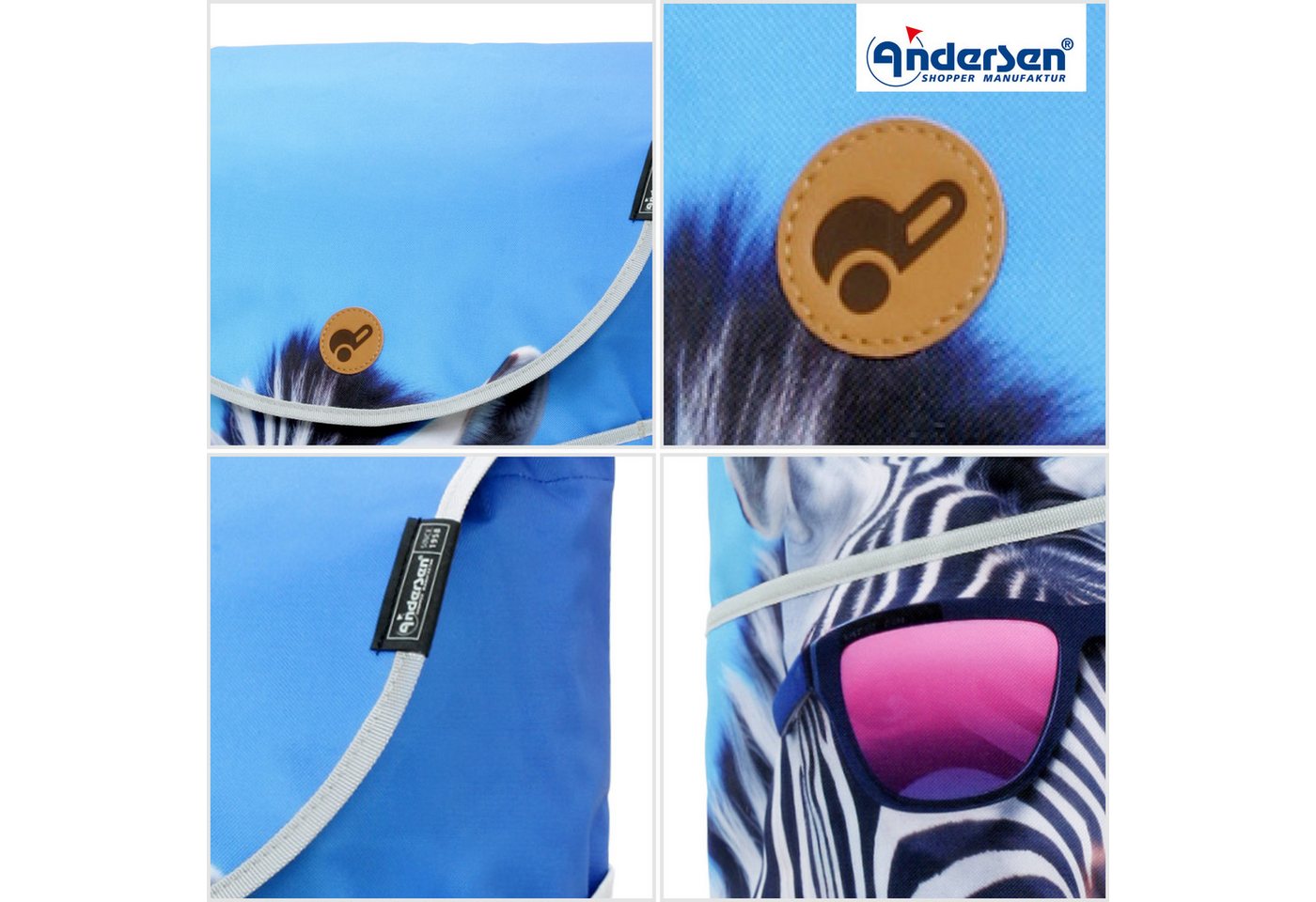 Andersen Einkaufstrolley Scala Shopper MIX A48, belastbar bis 40kg, wasserabweisend Bild 5