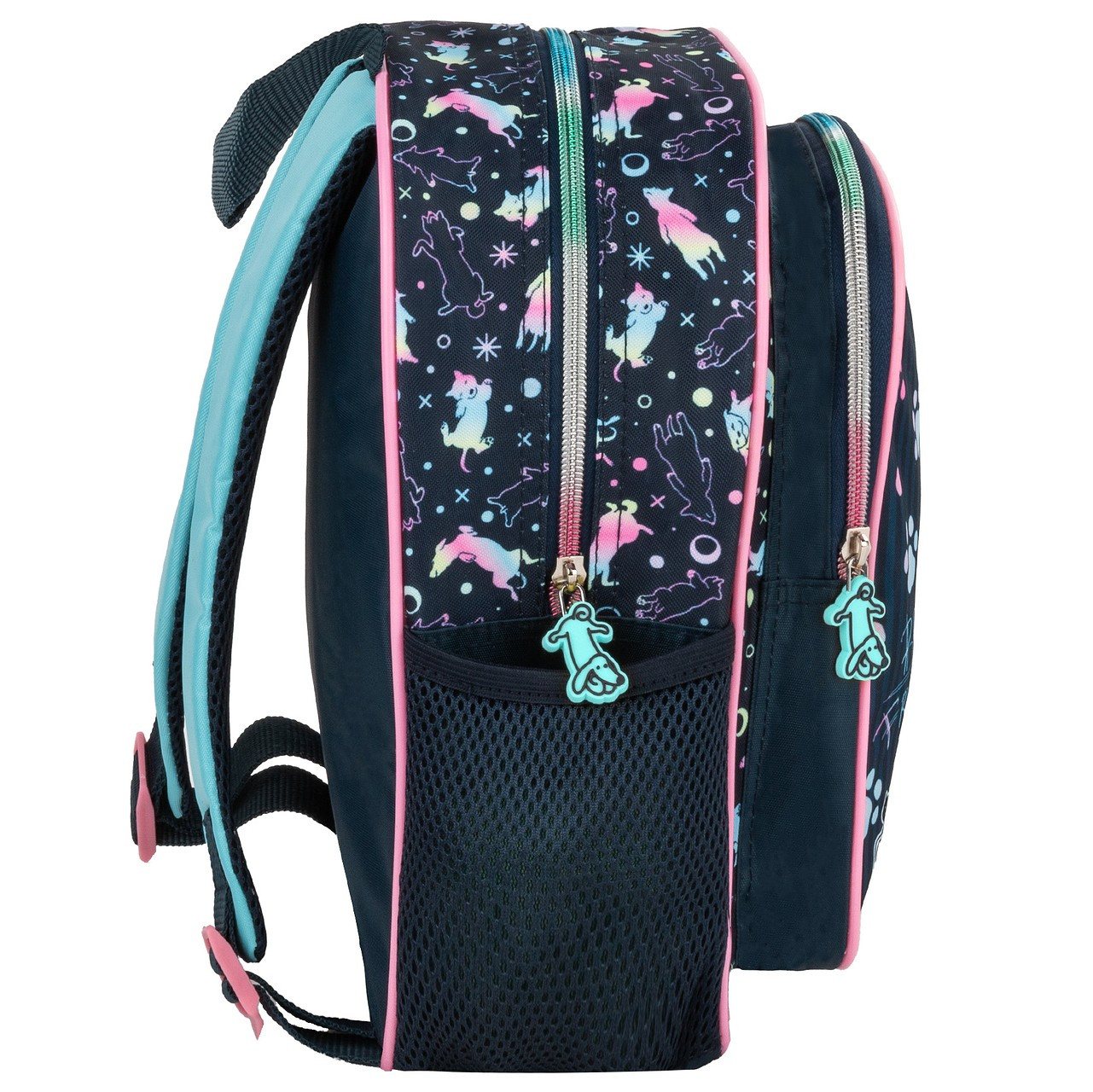 DERFORM Kindergartentasche Kindergarten Set Hund Kinder Rucksack Tasche Brotdose Trinkflasche (3-tlg) Bild 2
