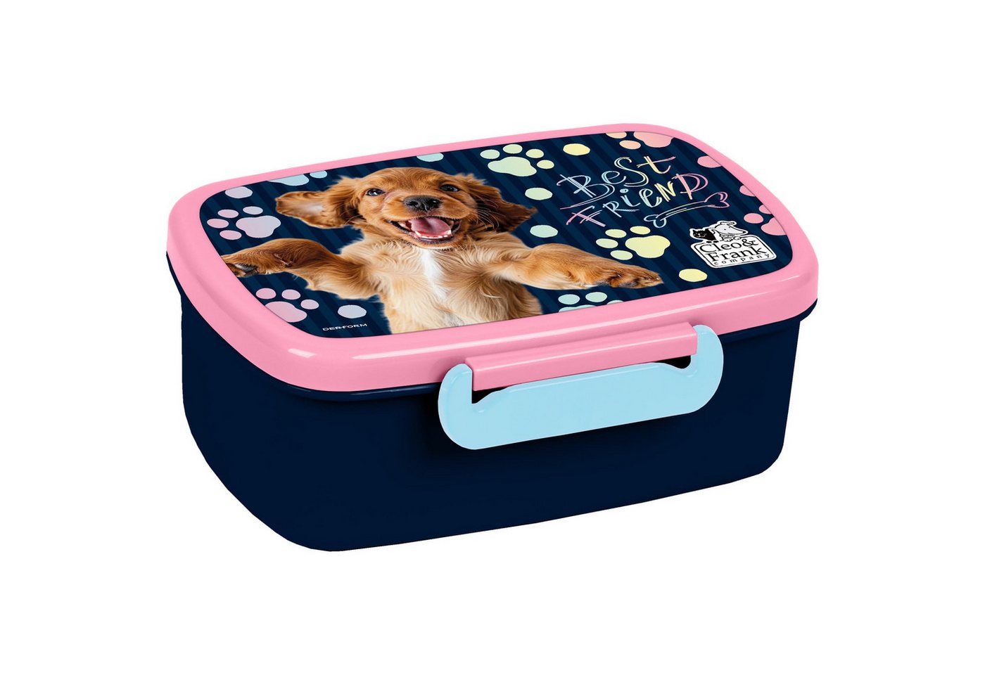 DERFORM Kindergartentasche Kindergarten Set Hund Kinder Rucksack Tasche Brotdose Trinkflasche (3-tlg) Bild 5