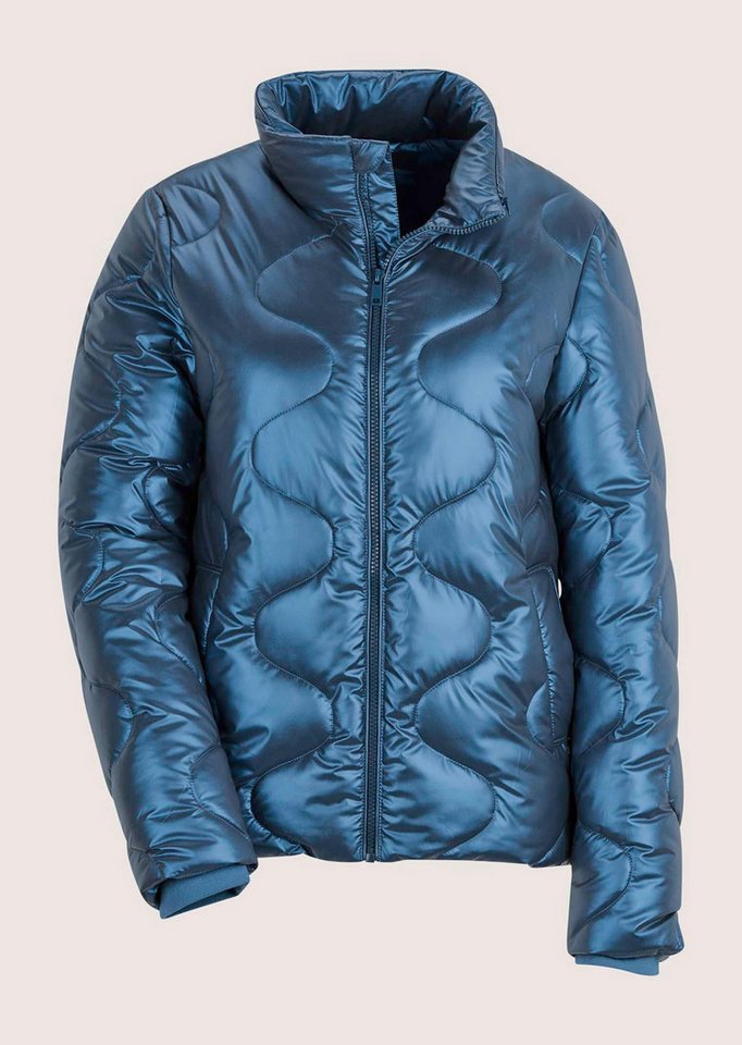 MADELEINE Outdoorjacke Glänzende Winterjacke mit Kapuze Schimmernde Steppung, hoher Kragen, Kapuze Bild 2