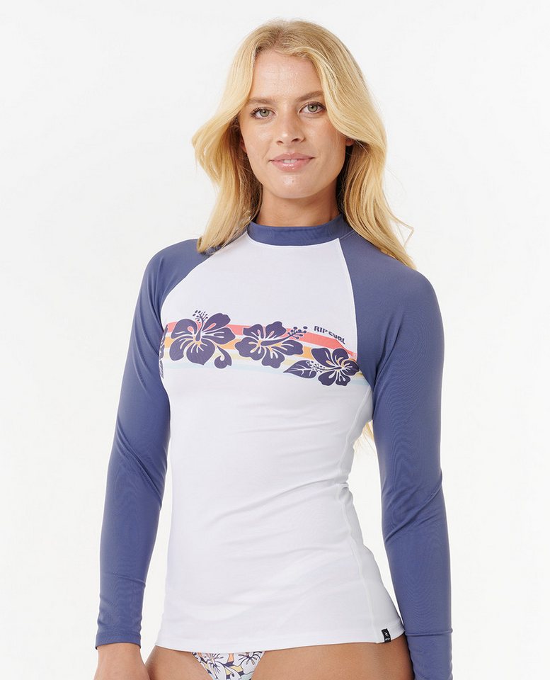 Rip Curl Rash Guard Waikiki Waves Langärmlige Shirt mit UV-Schutz Bild 4
