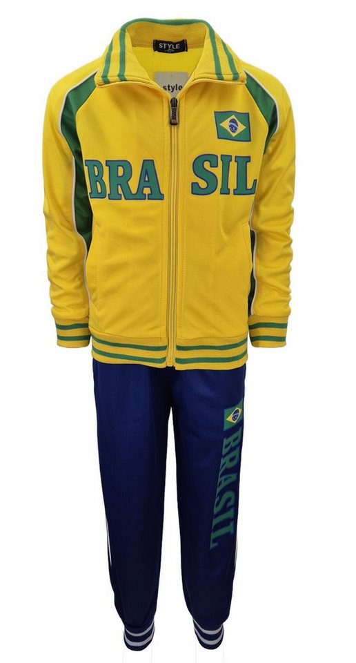 Fashion Boy Trainingsanzug Brasilien Trainingsanzug Freizeitanzug Jogginganzug JF11e (Set, Jacke + Hose) Bild 3