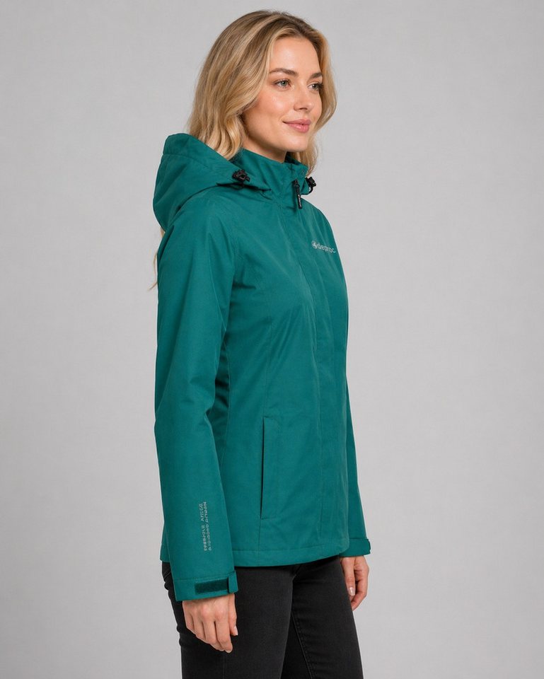DEPROC Active Outdoorjacke LAVAL WOMEN Funktionsjacke, Wanderjacke, Regenjacke abnehmbare Kapuze Bild 3