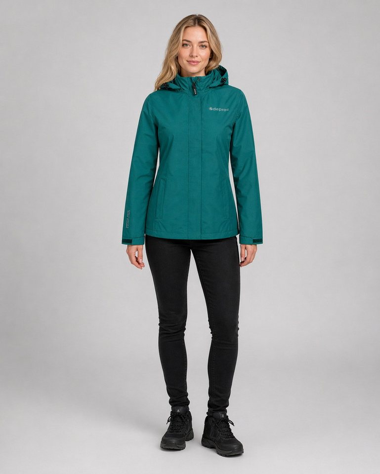 DEPROC Active Outdoorjacke LAVAL WOMEN Funktionsjacke, Wanderjacke, Regenjacke abnehmbare Kapuze Bild 5