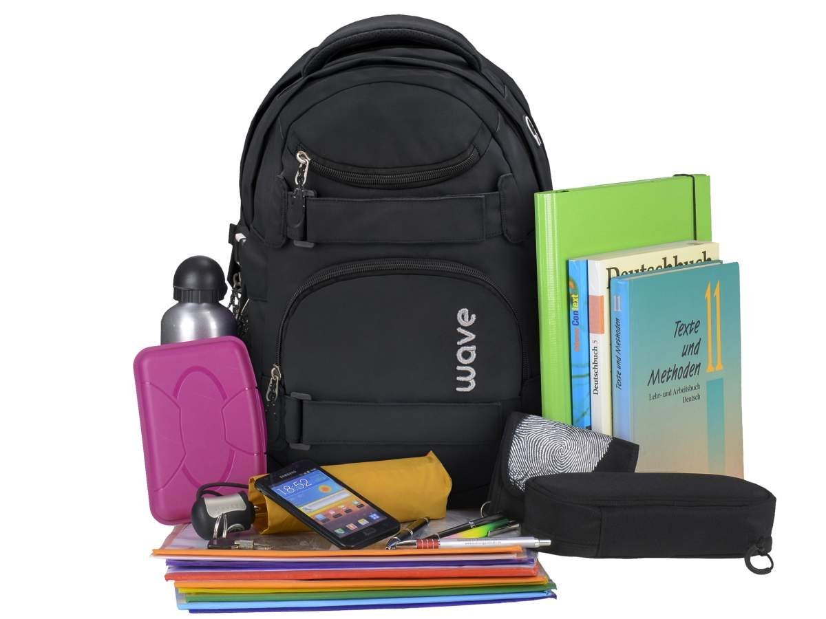 Wave Schulrucksack "Infinity" Rucksack Schule für Mädchen Jungen Teenager, Schultasche, ab 5. Klasse, weiterführende Schule Bild 2