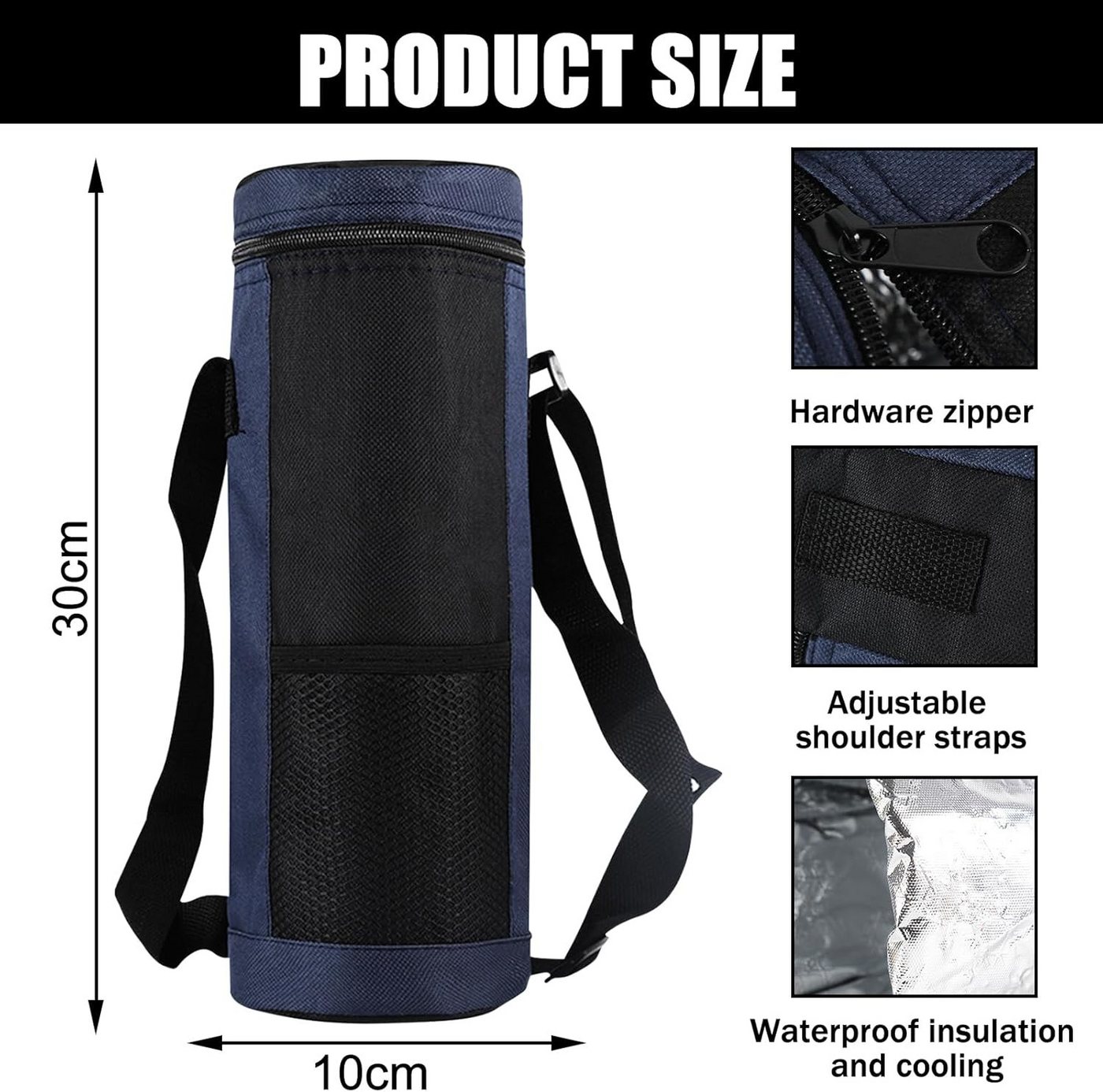FELIXLEO Flaschenkorb 2PCS Tragetasche fuer Flaschen Kuehltasche 1 5L Weinflasche Bild 2