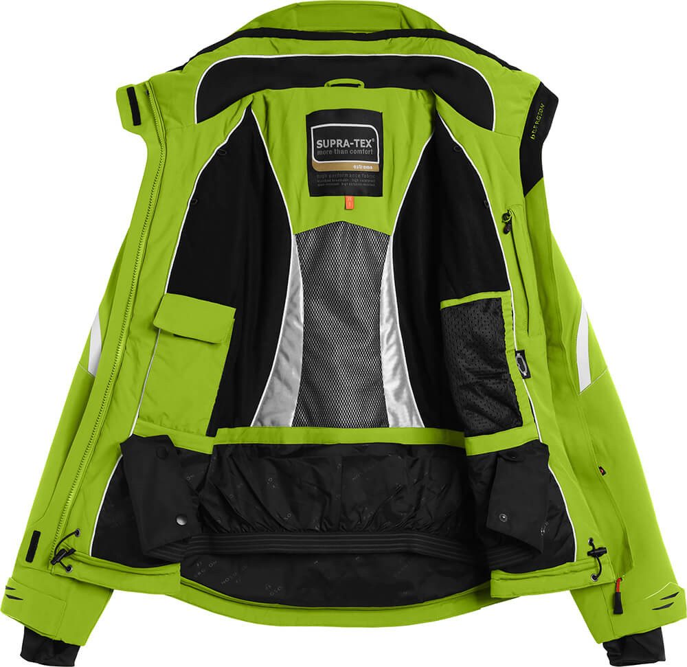 Bergson Skijacke SNOWTASTIC Damen Skijacke, wattiert, 20000mm Wassersäule, Kurzgrößen, lime grün