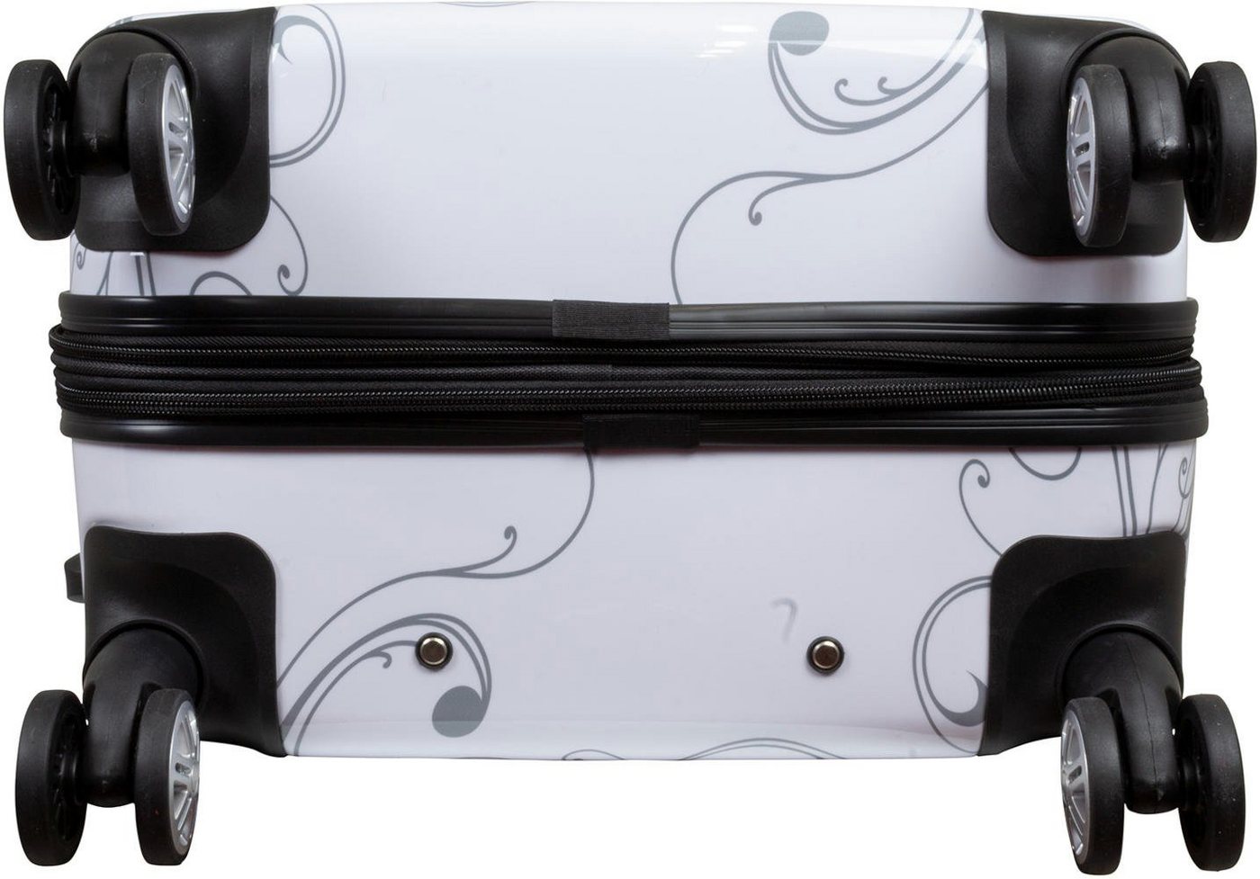 Warenhandel König Hartschalen-Trolley Butterfly, 4 Rollen, mit Motiv, Dehnfalte zur Vergrößerung des Packvolumens Bild 4
