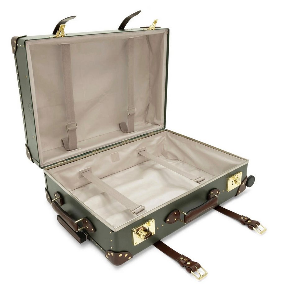 Globe Trotter Trolley Globe-Trotter Centenary Check-In 4-Rad Koffer Reise Tasche, 4 Rollen, vulkanisierter Faserstoff – leicht, robust und exklusiv Bild 3