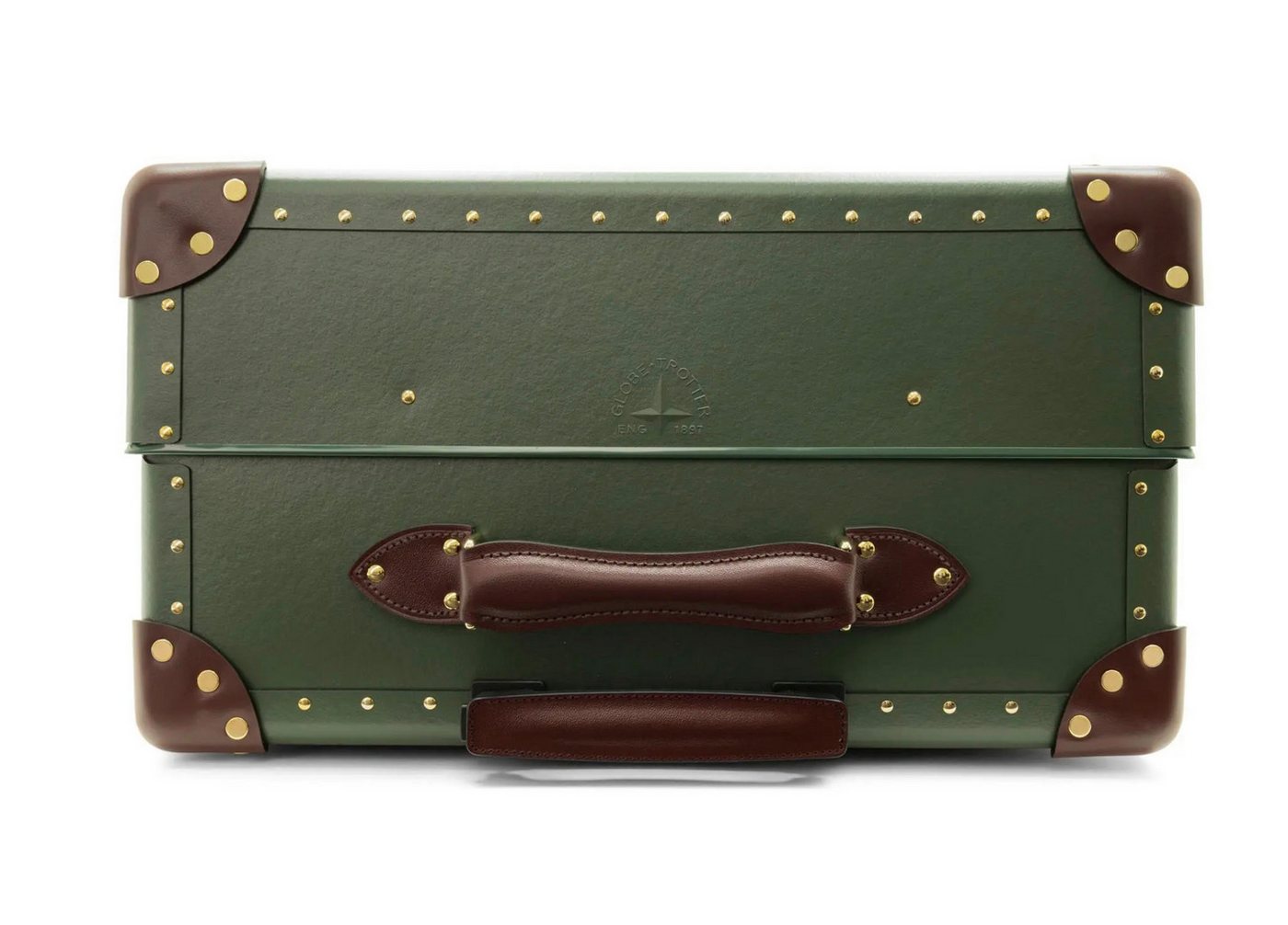 Globe Trotter Trolley Globe-Trotter Centenary Check-In 4-Rad Koffer Reise Tasche, 4 Rollen, vulkanisierter Faserstoff – leicht, robust und exklusiv Bild 5