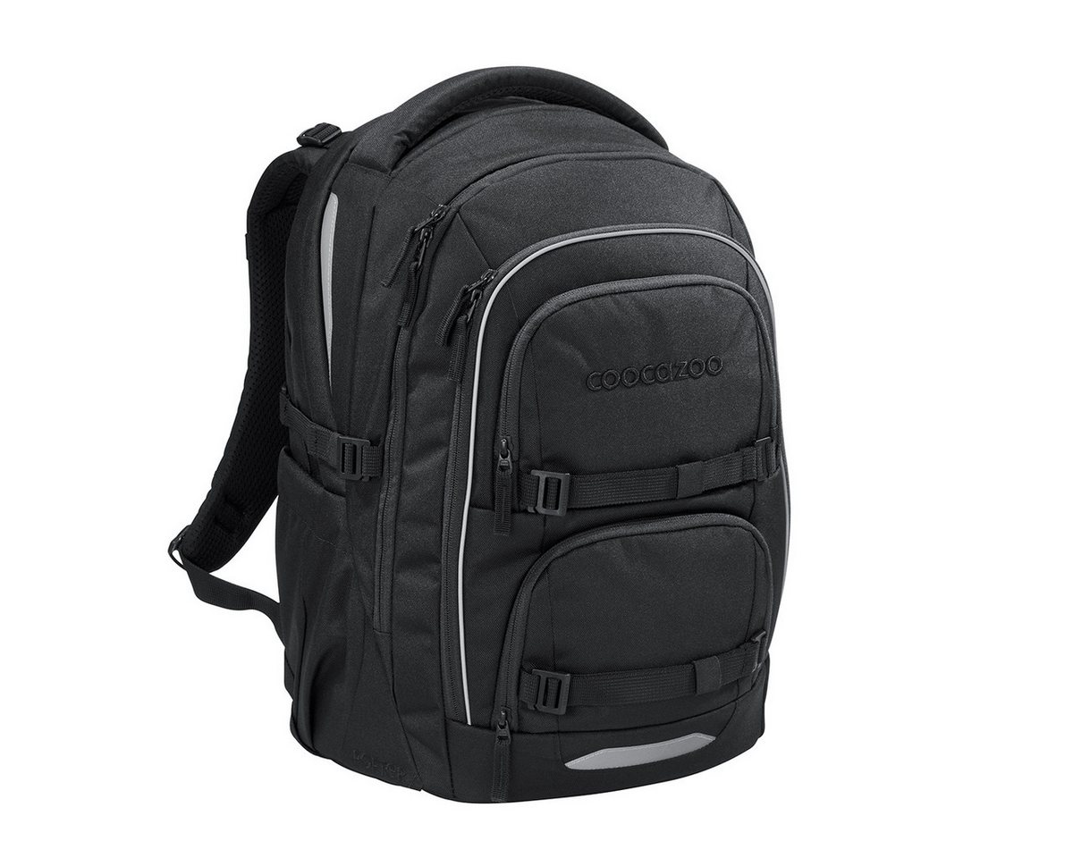 coocazoo Schulranzen Schulrucksack-Set PORTER, Black Coal 3-teilig (3-teilig), ergonomisch, Körpergröße: 135 - 180 cm, Easy-Grow-System Bild 3