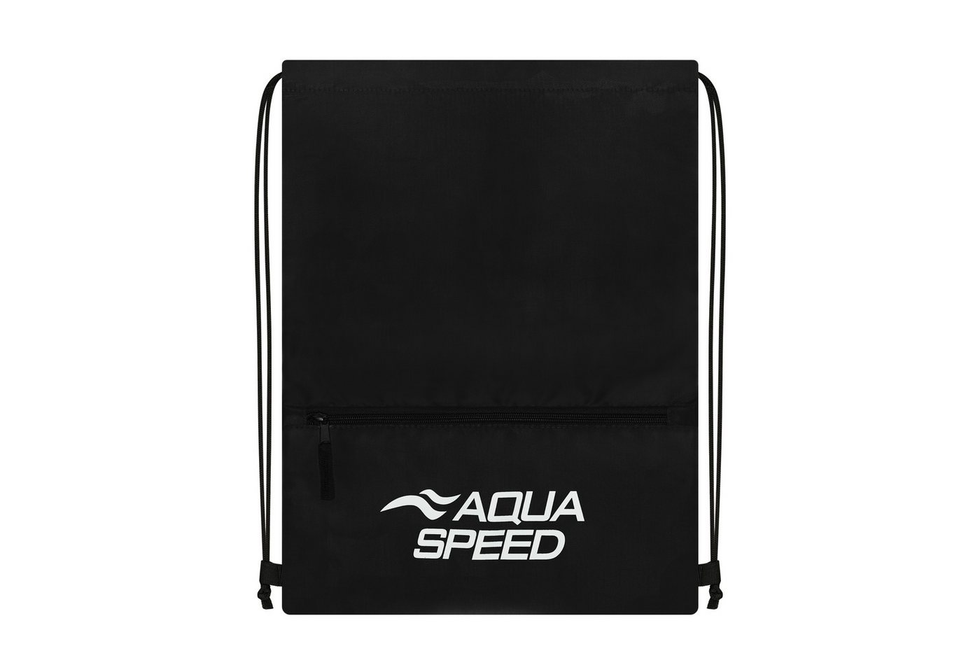 Aqua Speed Turnbeutel GEAR SACK ZIP Sportbeutel 16L Schwimmbeutel schwarz (Sporttasche 16 Liter chlorbeständig mit Reißverschlussfach), Mit Reißverschlussfach für Schlüssel & kleine Wertsachen Bild 5