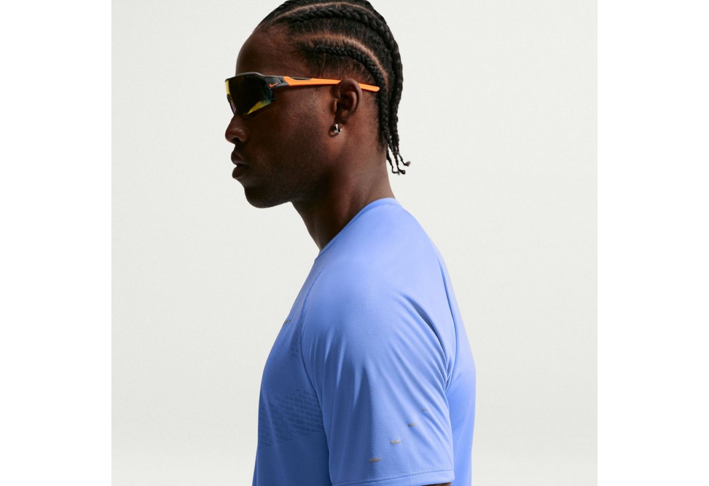 Nike Laufshirt M NK DFADV STRIDE SS TOP ROYAL PULSE/REFLECTIVE SILV