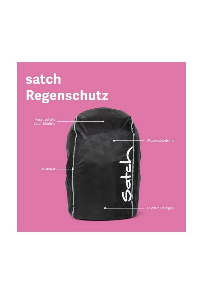 Satch Schulranzen Regencape Lila (1 Stück), Regenschutz, Regenhülle, für Pack/Match/Air/Sleek