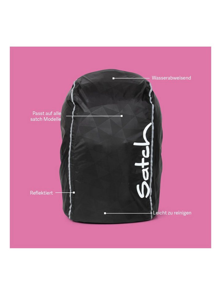 Satch Schulranzen Regencape Lila (1 Stück), Regenschutz, Regenhülle, für Pack/Match/Air/Sleek Bild 4