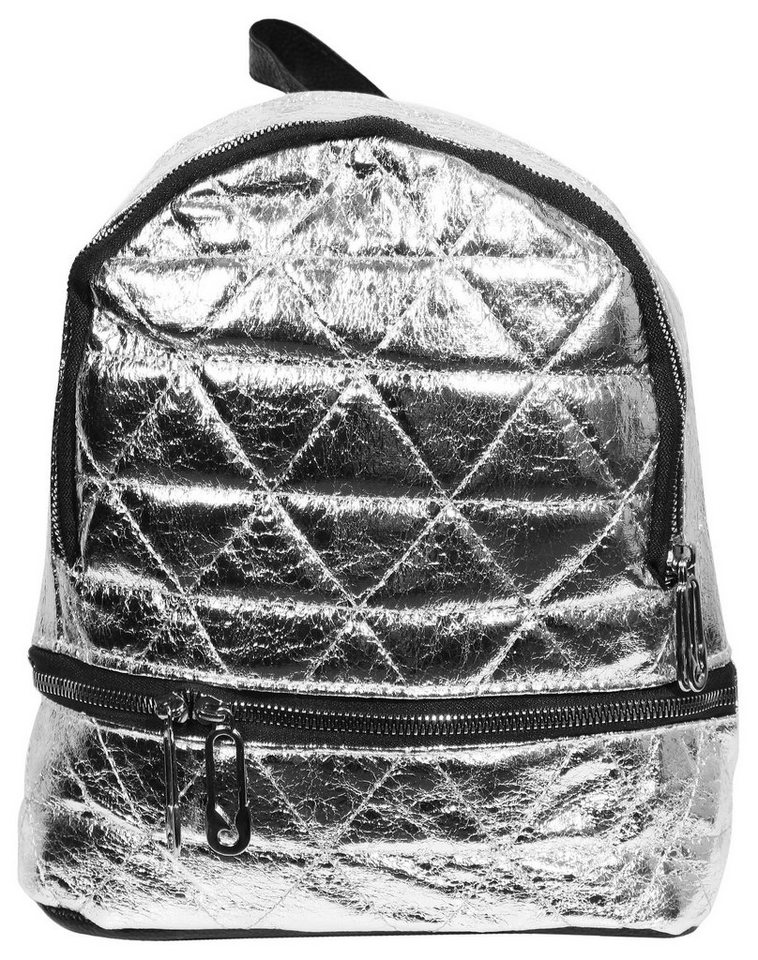 Cham Cham Rucksack Ranya Metallic Tasche Tragetasche aus Lederimitat Bild 2