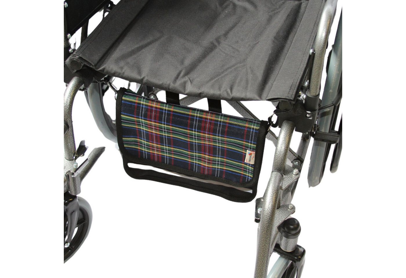 Seniori Aufbewahrungstasche multifunktionale Tasche für Rollstühle UNTER DEM SITZ Rollstuhltasche, 7U - Tartan Bild 5