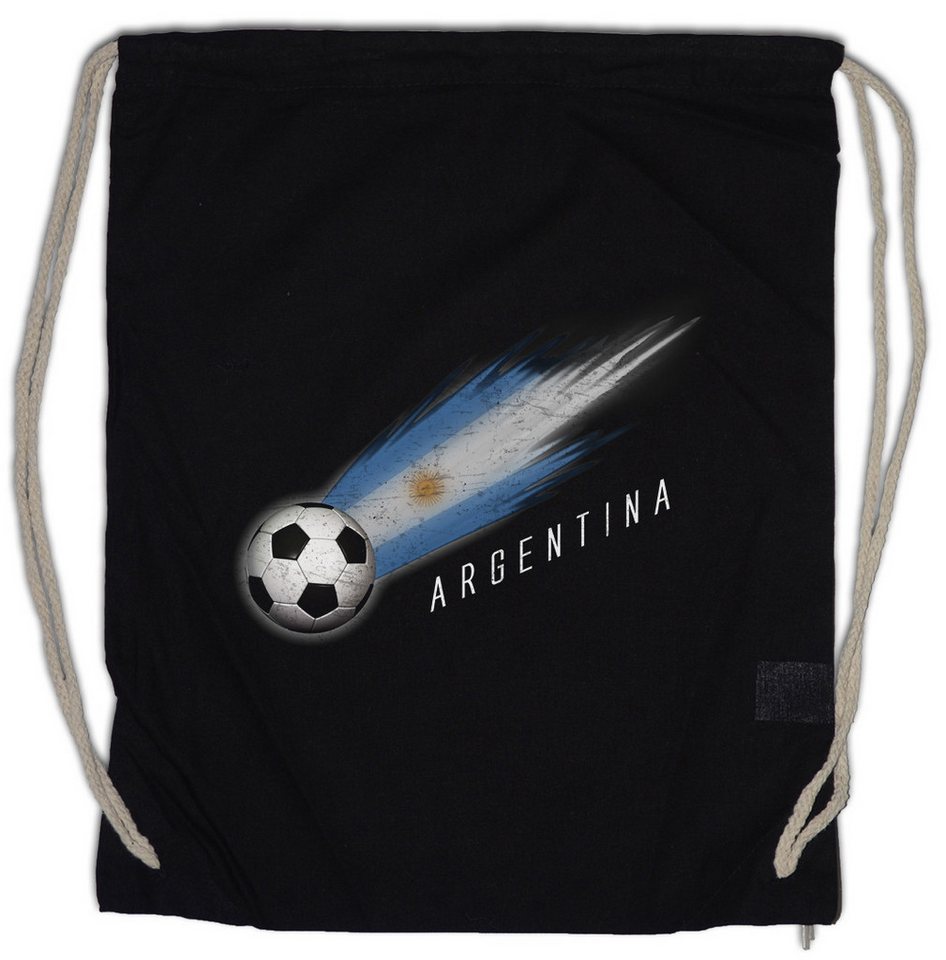 Urban Backwoods Turnbeutel Argentina Football Comet I Turnbeutel Argentinien Argentinisch (1-tlg), Argentinische Argentinian Fußball Fahne Bild 2