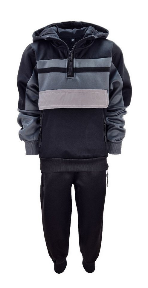 Hessis Jogginganzug Jungen und Mädchen Trainingsanzug, Freizeitanzug, JF558 (Set, 2-tlg., Pullover mit Reißverschluss und Jogginghose) Bild 2