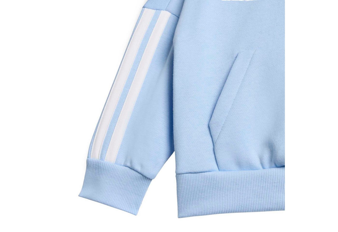 adidas Performance Jogginganzug Essentials (Baumwolle-Mischung) hellblau/weiss Kleinkinder Bild 3
