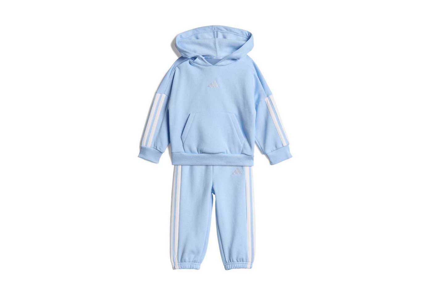 adidas Performance Jogginganzug Essentials (Baumwolle-Mischung) hellblau/weiss Kleinkinder Bild 5