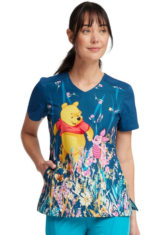 Cherokee Funktionsbluse Bunt bedruckter Damen Kasack "Winnie pooh mit Ferkel" Kasack mit Motiv Bild 2