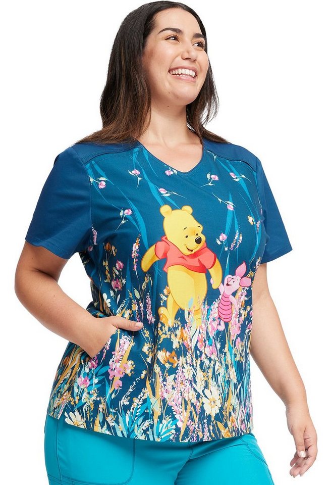 Cherokee Funktionsbluse Bunt bedruckter Damen Kasack "Winnie pooh mit Ferkel" Kasack mit Motiv Bild 5