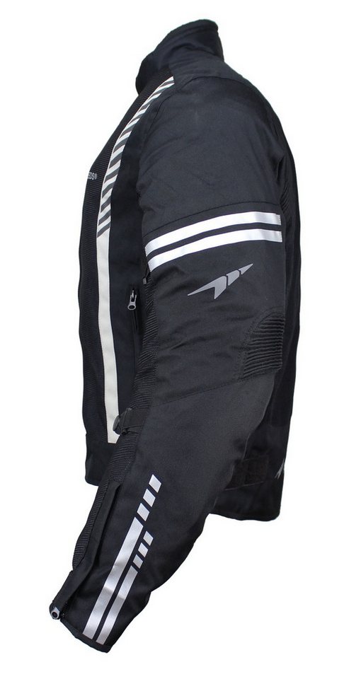 Alpha Speeds Motorradjacke Herren MESH ONE 4-in-1 All-Season Mesh-Jacke in Schwarz/Silber Bild 3