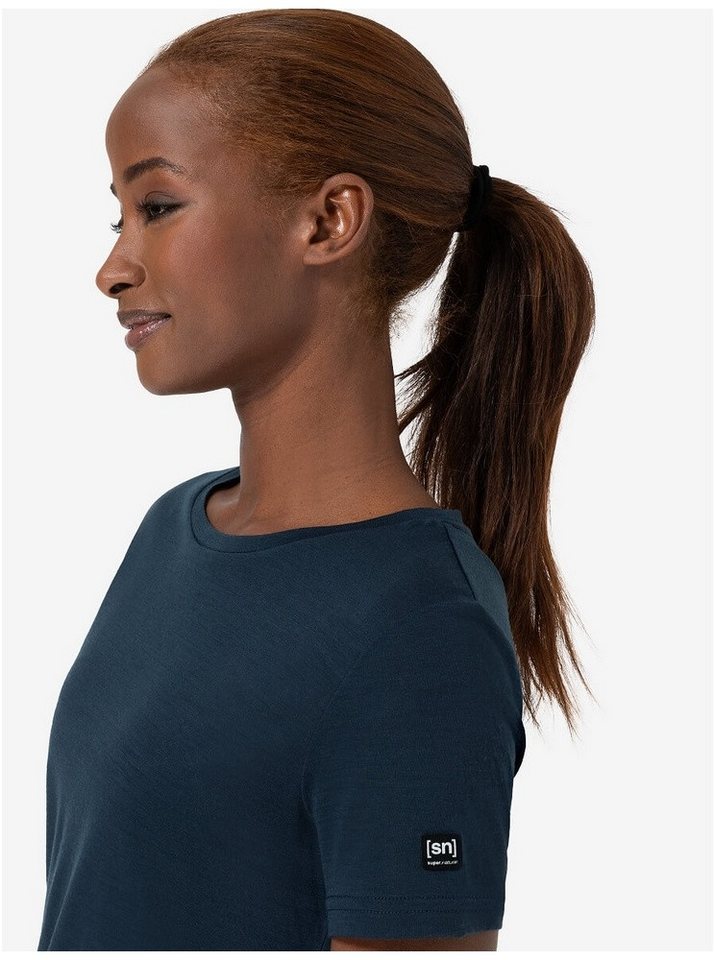 SUPER.NATURAL Trainingsshirt The Essential Tee Blueberry blau Damen