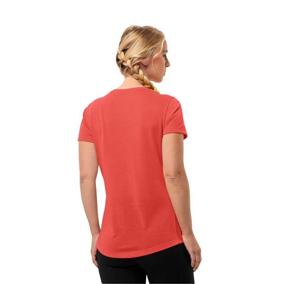 Jack Wolfskin Trainingsshirt Vonnan (atmungsaktiv, geruchshemmend) rot Damen Bild 2