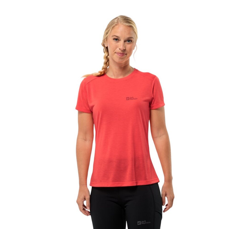 Jack Wolfskin Trainingsshirt Vonnan (atmungsaktiv, geruchshemmend) rot Damen Bild 3