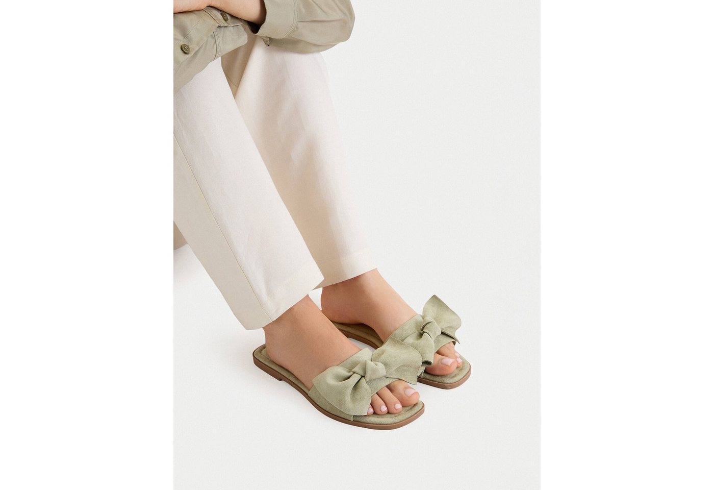 Jenny Jenny Damen-Flip-Flops in Grün Badepantolette