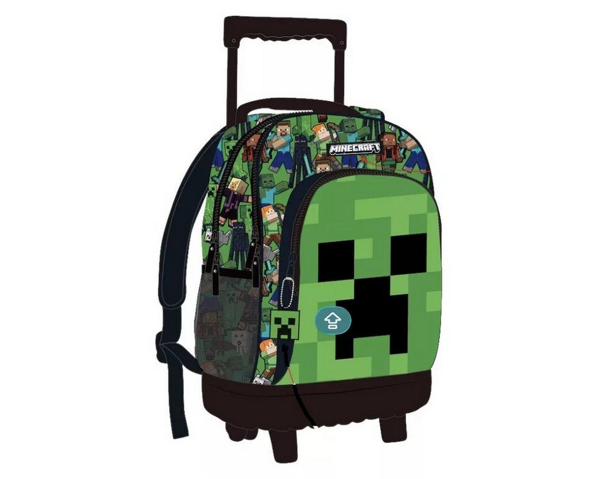 Minecraft Kinderrucksack Minecraft Face Premium Rollschultasche, Tasche 44 cm (1-tlg)