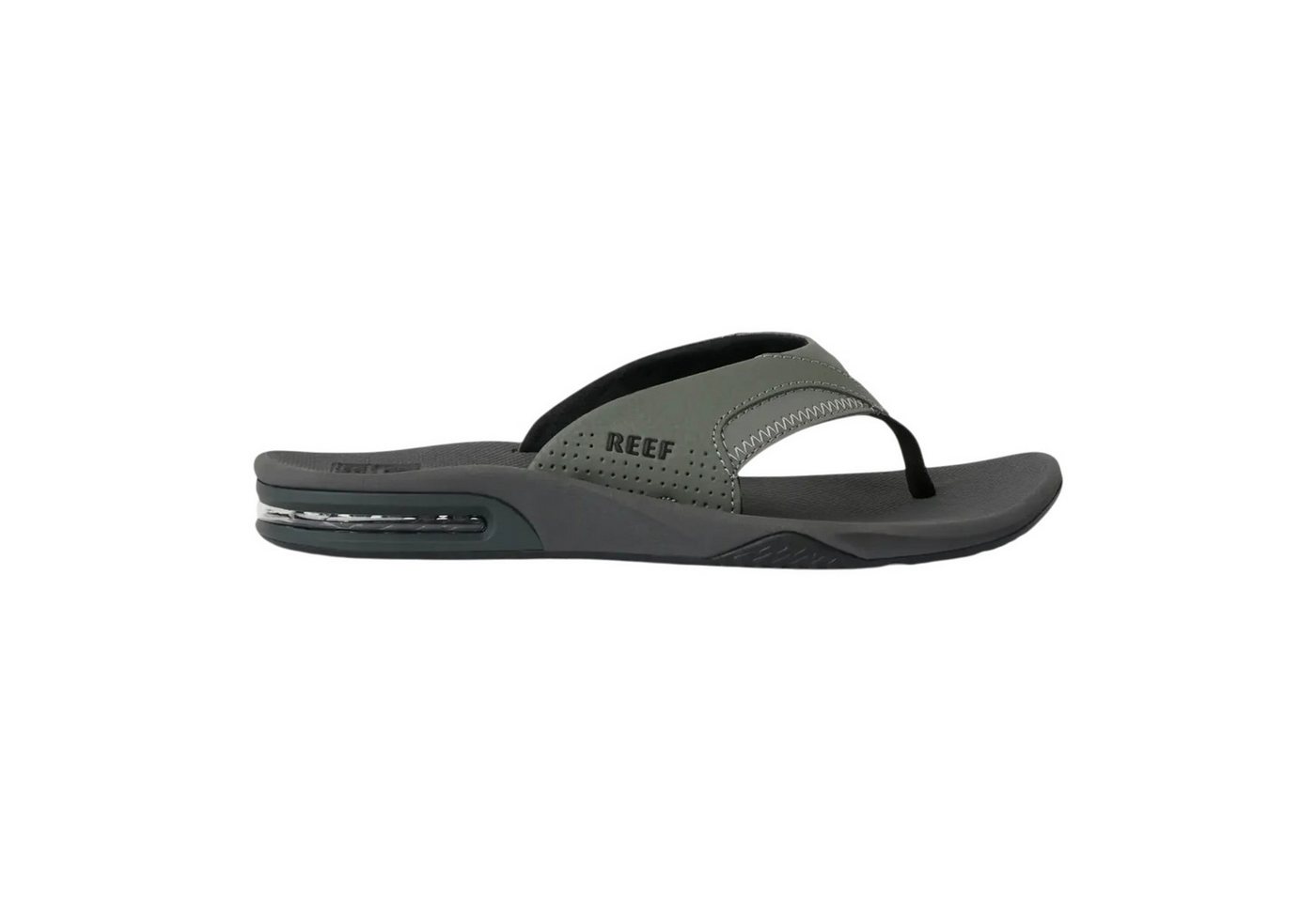 Reef Zehensandalen Fanning (integrierter Flaschenöffner) grau/schwarz Badeschuh Bild 5