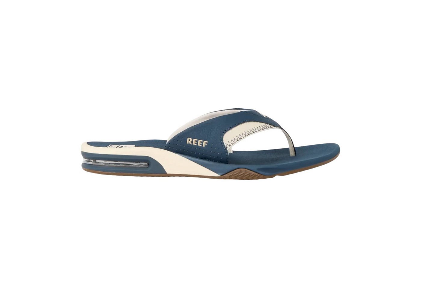 Reef Zehensandalen Fanning+ (integrierter Flaschenöffner) navyblau/oat Badeschuh Bild 3