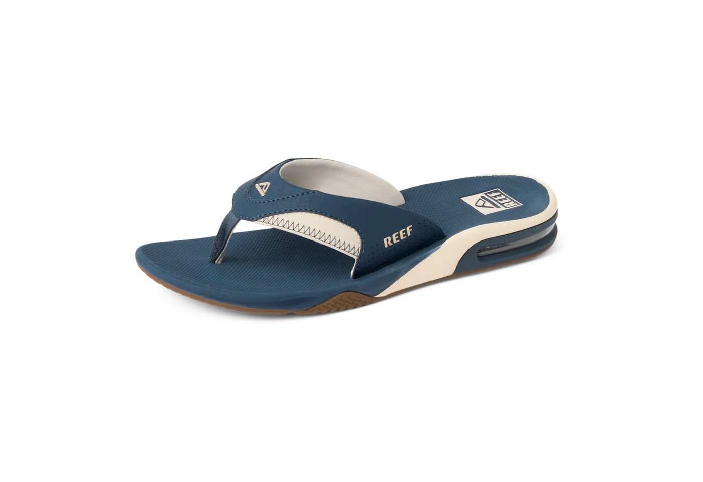 Reef Zehensandalen Fanning+ (integrierter Flaschenöffner) navyblau/oat Badeschuh Bild 5