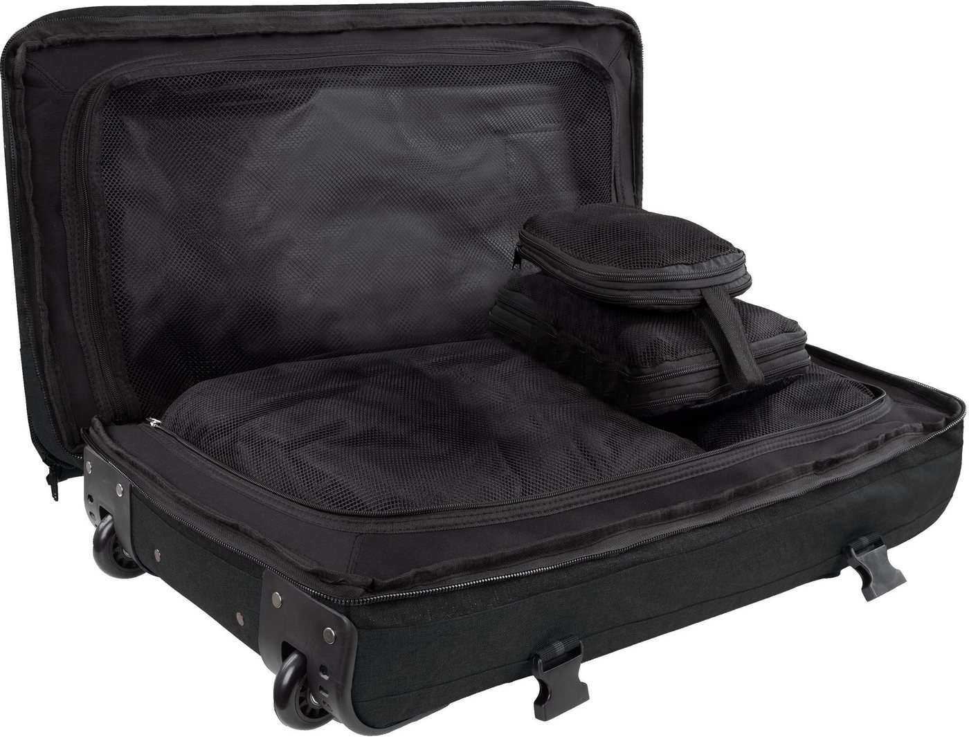 normani Reisetasche Reisetasche 125 L mit 4 Kleidertaschen Aurori 125, Große Reisetasche mit Rollen
