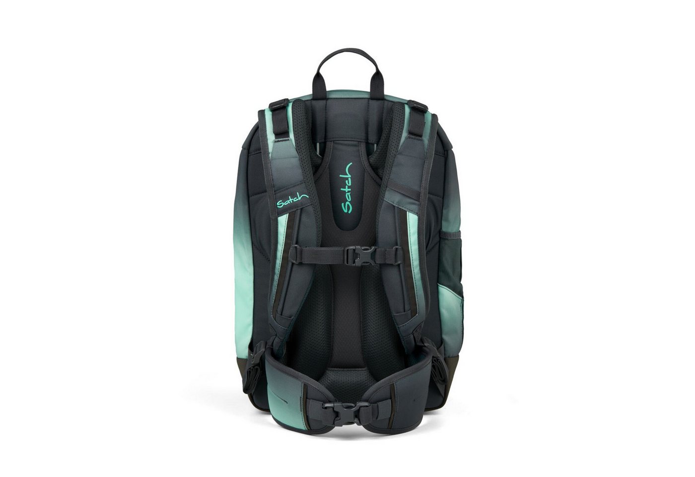 Satch Schulranzen Schulrucksack-Set AIR Gradient Mint 3-teilig (33-teilig), Schulranzen, ergonomisch, Laptop-Fach, Your-Size-System Bild 4