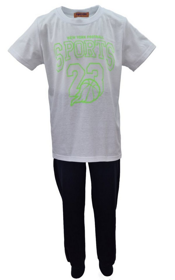 Fashion Boy Trainingsanzug Kinder Trainingsanzug 3-tlg. Freizeitanzug mit T-Shirt JF3496e (Set, Jacke, Hose + T-Shirt) Bild 4