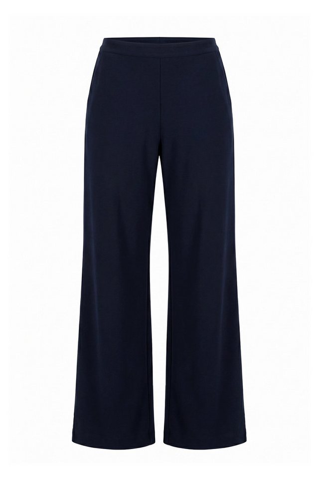 Ulla Popken Funktionshose Hose weites gerades Bein Komfortbund Stretch