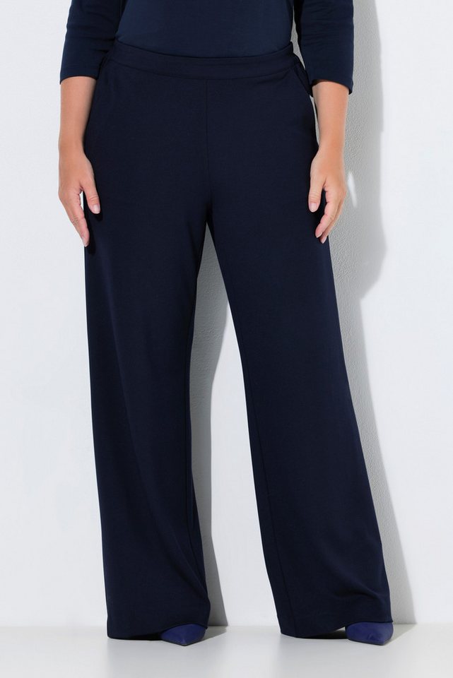 Ulla Popken Funktionshose Hose weites gerades Bein Komfortbund Stretch Bild 4