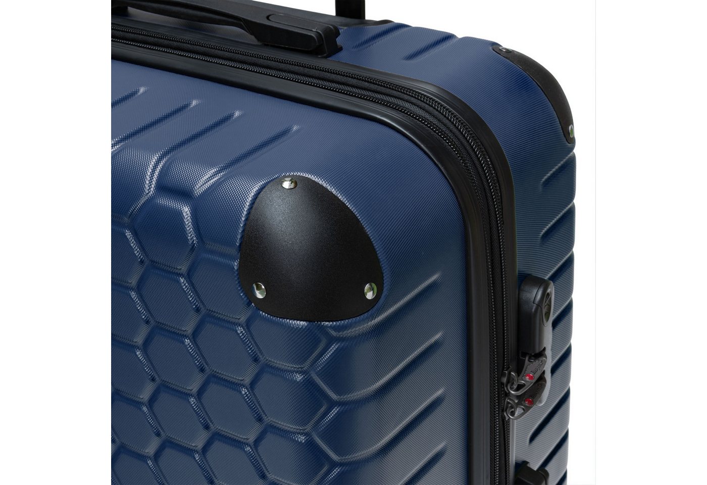Ezzyrol® Hartschalen-Trolley Hartschalenkoffer mit 4 Lenkrollen, Teleskopgriff, Zahlenschloss, robuste ABS-Schale – stabil, leicht & ideal für Familienurlaub Bild 2