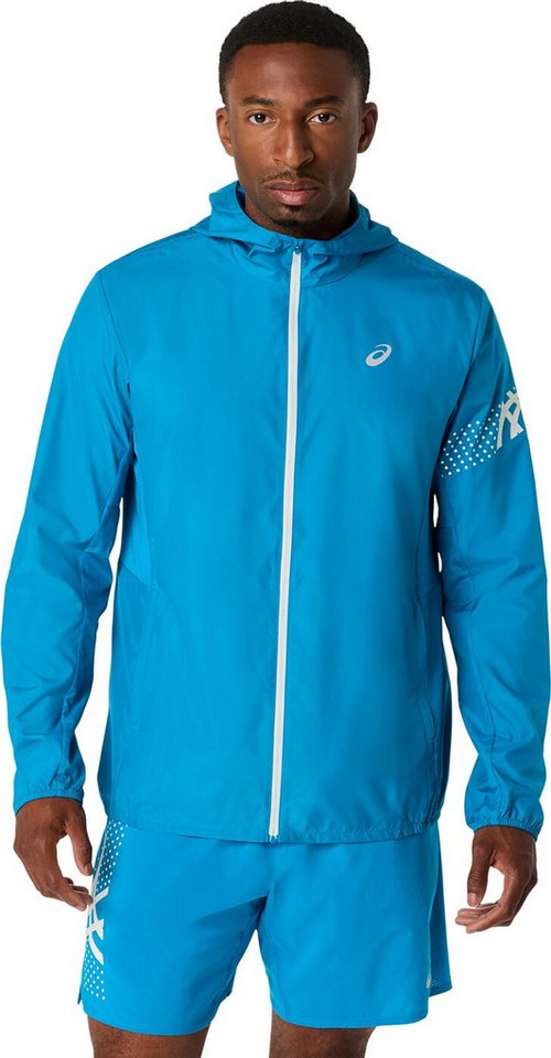 Asics Laufjacke ICON JACKET AEGEAN BLUE/CREAM Bild 5