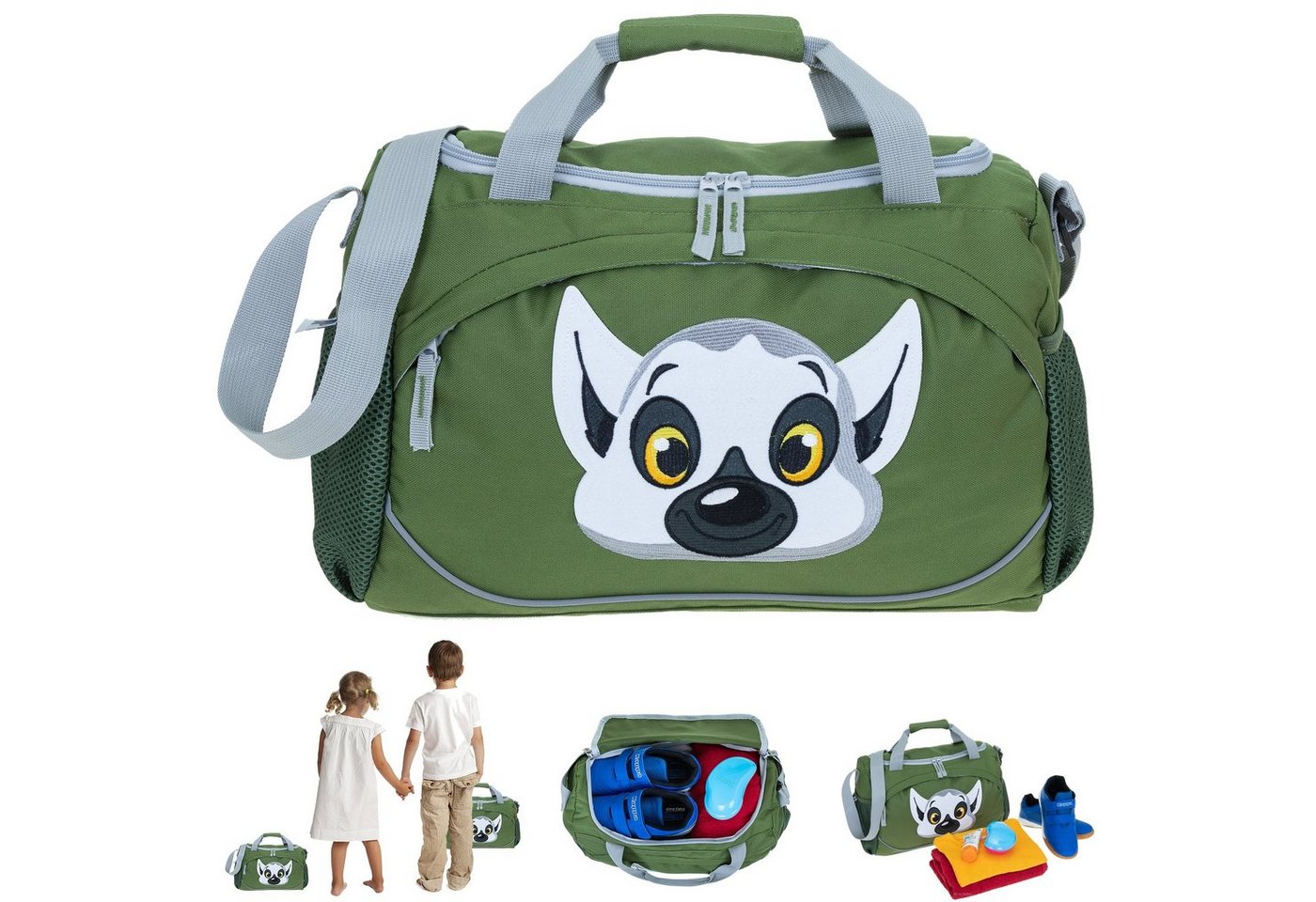 ELEPHANT Sporttasche Kids Kindersporttasche klein 38 cm Tiere, Kinder Tasche Turntasche Tiere