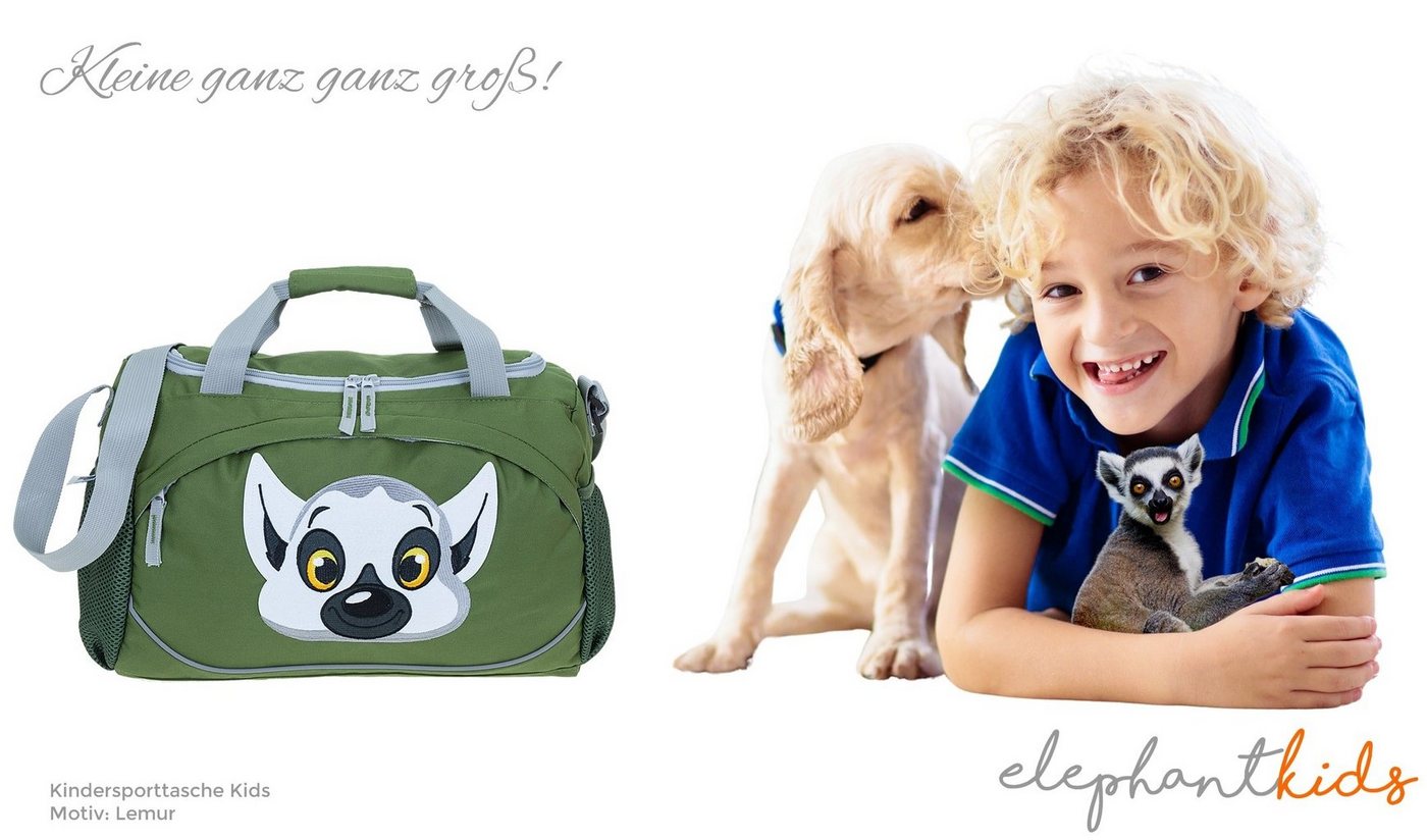 ELEPHANT Sporttasche Kids Kindersporttasche klein 38 cm Tiere, Kinder Tasche Turntasche Tiere Bild 5